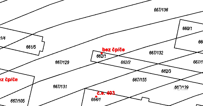 Mokrá-Horákov 45714720 na parcele st. 662/3 v KÚ Horákov, Katastrální mapa