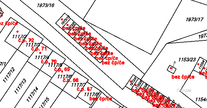 Vimperk 46188720 na parcele st. 1973/8 v KÚ Vimperk, Katastrální mapa