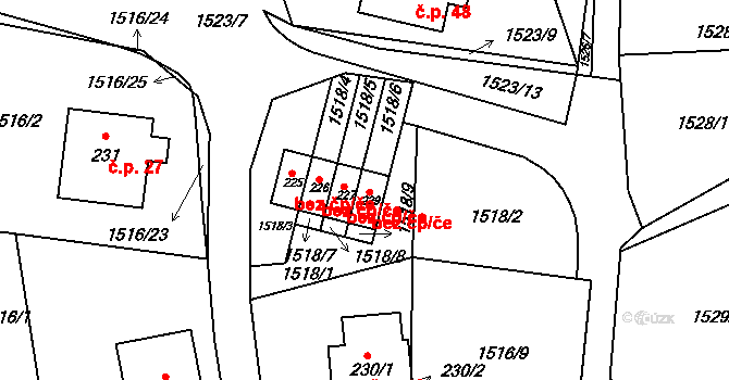 Výprachtice 48642720 na parcele st. 227 v KÚ Koburk, Katastrální mapa