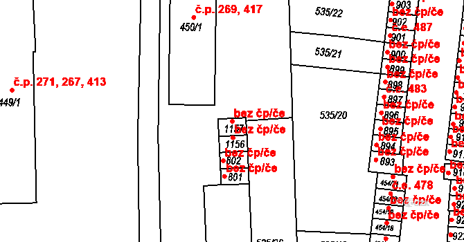 Adamov 49695720 na parcele st. 1157 v KÚ Adamov, Katastrální mapa