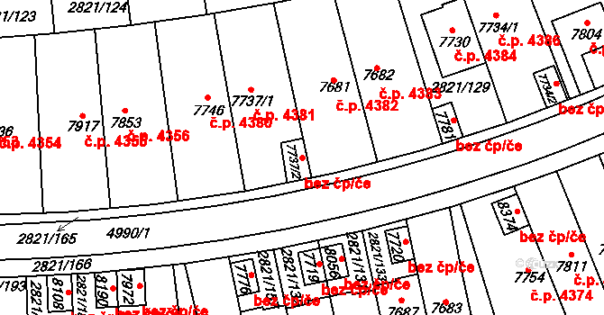 Kroměříž 50313720 na parcele st. 7737/2 v KÚ Kroměříž, Katastrální mapa