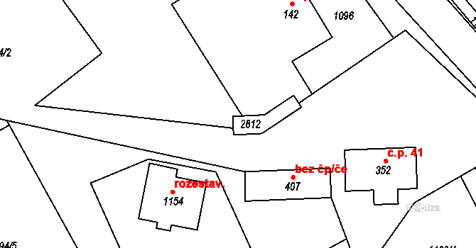 Rajnochovice 43315721 na parcele st. 406 v KÚ Rajnochovice, Katastrální mapa