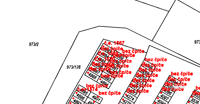 Havlíčkův Brod 44504721 na parcele st. 4884 v KÚ Havlíčkův Brod, Katastrální mapa