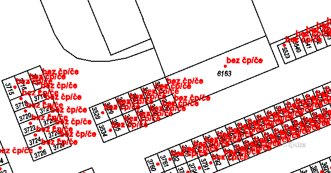 Kroměříž 45007721 na parcele st. 3533 v KÚ Kroměříž, Katastrální mapa
