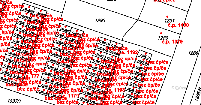 Česká Lípa 45896721 na parcele st. 1299/76 v KÚ Česká Lípa, Katastrální mapa