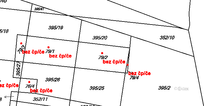 Horní Poříčí 47273721 na parcele st. 79/2 v KÚ Horní Poříčí, Katastrální mapa