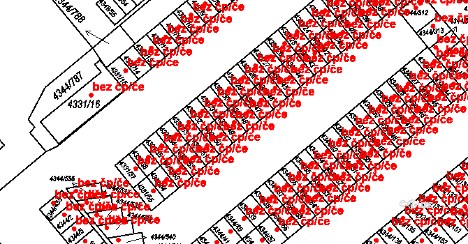 Mělník 49492721 na parcele st. 4331/49 v KÚ Mělník, Katastrální mapa