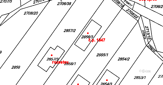 České Budějovice 6 1847, České Budějovice na parcele st. 2856/3 v KÚ České Budějovice 6, Katastrální mapa