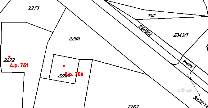 Horní Těrlicko 877, Těrlicko, Katastrální mapa