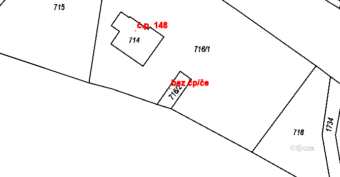 Sobotín 98385721 na parcele st. 716/2 v KÚ Sobotín, Katastrální mapa