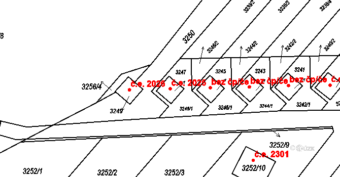 Horní Těrlicko 2025, Těrlicko na parcele st. 3247 v KÚ Horní Těrlicko, Katastrální mapa