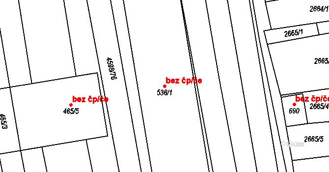 Hroznová Lhota 41081722 na parcele st. 536/1 v KÚ Hroznová Lhota, Katastrální mapa