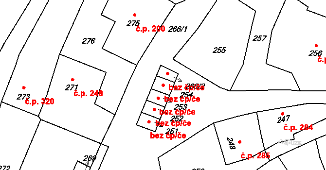 Horní Benešov 43618723 na parcele st. 254 v KÚ Horní Benešov, Katastrální mapa