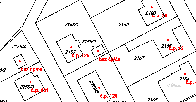 Kopřivnice 44868723 na parcele st. 2158/2 v KÚ Kopřivnice, Katastrální mapa