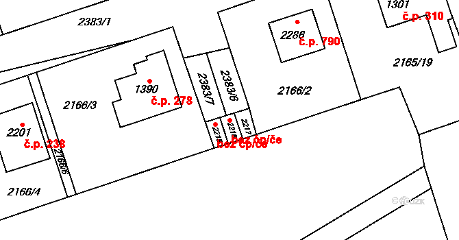 Lomnice nad Popelkou 48496723 na parcele st. 2216 v KÚ Lomnice nad Popelkou, Katastrální mapa