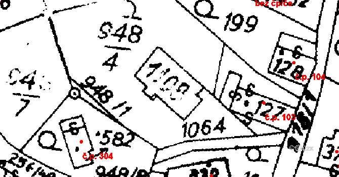 Potštejn 134, Katastrální mapa