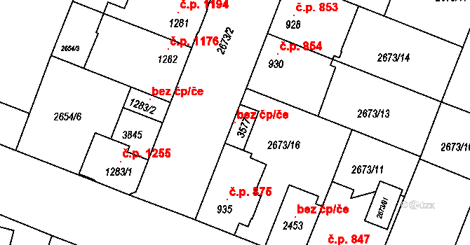 Lysá nad Labem 99284723 na parcele st. 2673/16 v KÚ Lysá nad Labem, Katastrální mapa