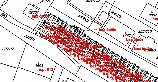 Havlíčkův Brod 44529724 na parcele st. 3451 v KÚ Havlíčkův Brod, Katastrální mapa