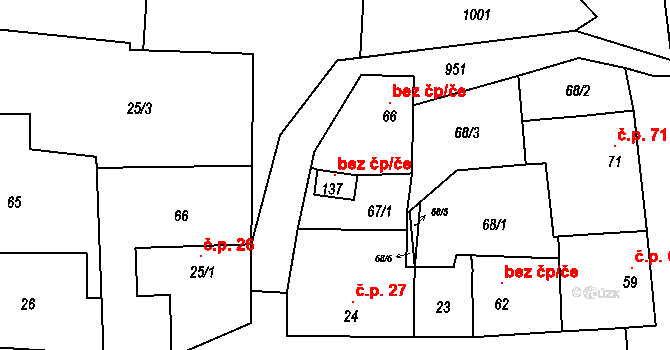 Objekt 147773725, Katastrální mapa