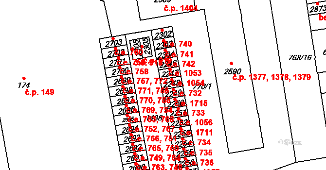 Blansko 732, Katastrální mapa