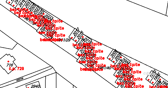 Milevsko 46175725 na parcele st. 2014 v KÚ Milevsko, Katastrální mapa