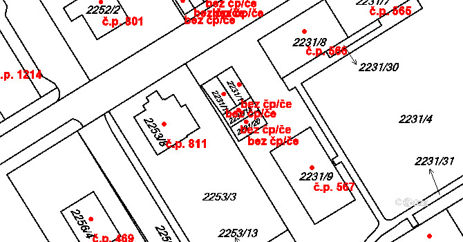 Jeseník 38535726 na parcele st. 2231/18 v KÚ Jeseník, Katastrální mapa