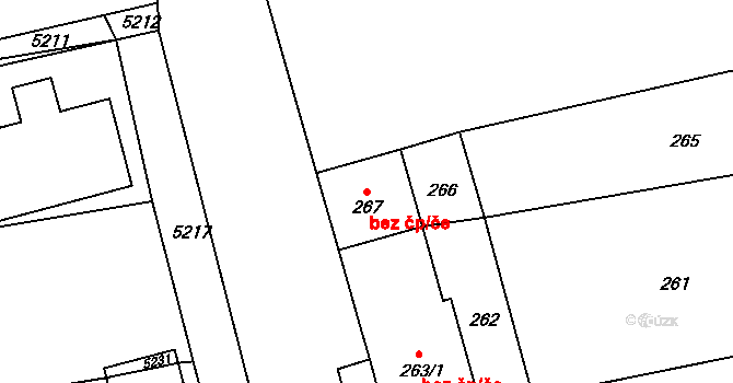 Cvrčovice 40652726 na parcele st. 267 v KÚ Cvrčovice u Pohořelic, Katastrální mapa