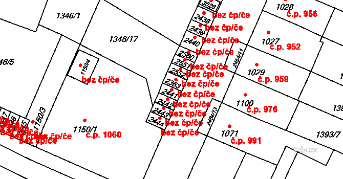 Hořice 44303726 na parcele st. 2441 v KÚ Hořice v Podkrkonoší, Katastrální mapa