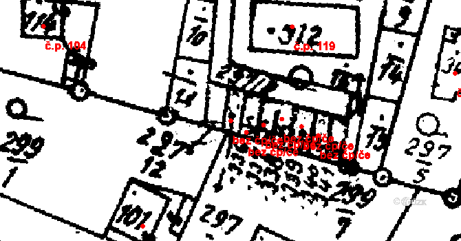 Velichovky 46560726 na parcele st. 336 v KÚ Velichovky, Katastrální mapa