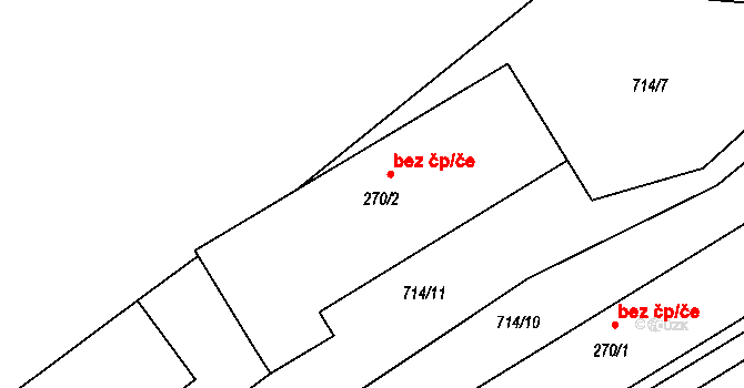 Frýdlant nad Ostravicí 49748726 na parcele st. 270/2 v KÚ Nová Ves u Frýdlantu nad Ostravicí, Katastrální mapa