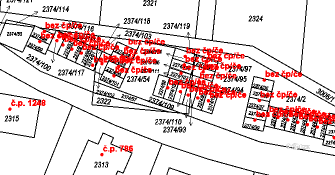 Praha 49907727 na parcele st. 2374/108 v KÚ Braník, Katastrální mapa