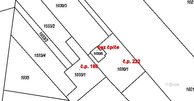 Hlučín 105729728 na parcele st. 1030/5 v KÚ Darkovičky, Katastrální mapa