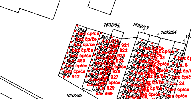 Rakovník 38604728 na parcele st. 3856 v KÚ Rakovník, Katastrální mapa