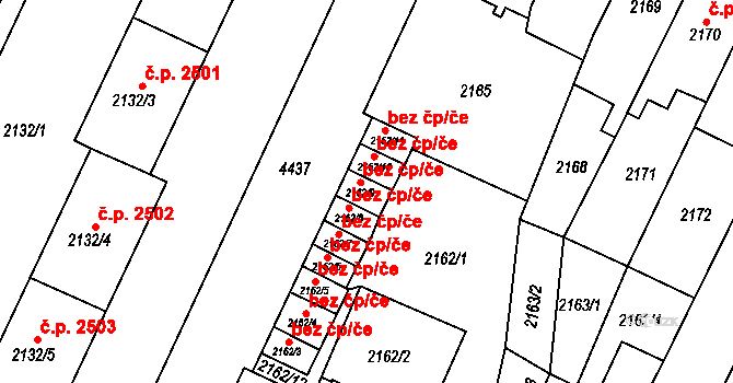Teplice 42781728 na parcele st. 2162/9 v KÚ Teplice, Katastrální mapa