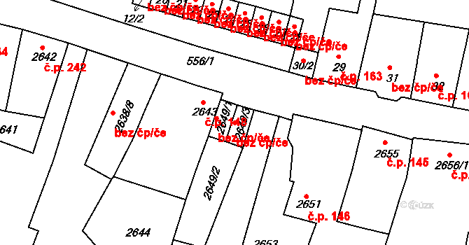 Duchcov 45101728 na parcele st. 2649/3 v KÚ Duchcov, Katastrální mapa