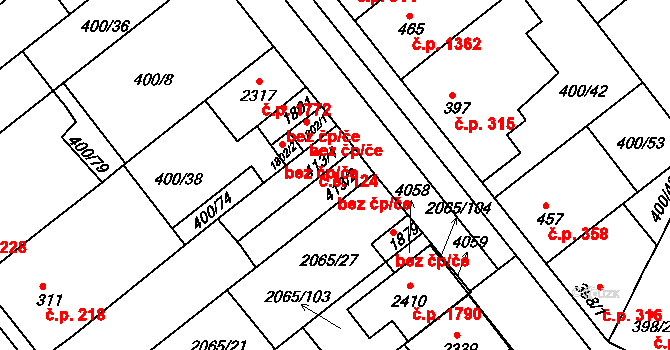 Uherské Hradiště 47931728 na parcele st. 413/2 v KÚ Mařatice, Katastrální mapa