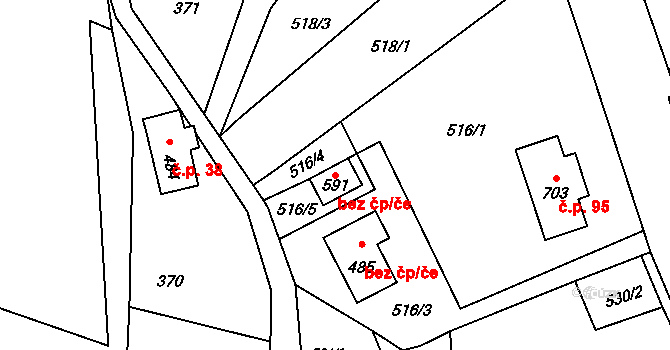 Skuhrov 49192728 na parcele st. 591 v KÚ Skuhrov u Železného Brodu, Katastrální mapa