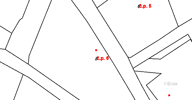 Ještětice 6, Solnice na parcele st. 8 v KÚ Ještětice, Katastrální mapa