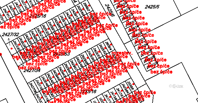 Rychnov nad Kněžnou 38514729 na parcele st. 2425/51 v KÚ Rychnov nad Kněžnou, Katastrální mapa