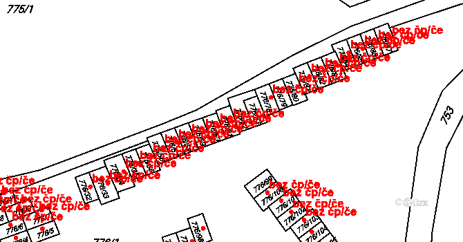 Jemnice 46556729 na parcele st. 776/61 v KÚ Jemnice, Katastrální mapa