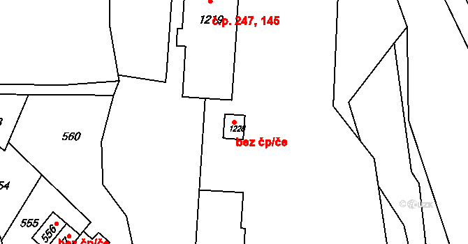 Žulová 47812729 na parcele st. 1228 v KÚ Žulová, Katastrální mapa