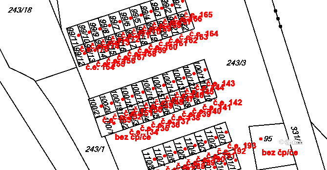 Šumná 147, Litvínov na parcele st. 100/15 v KÚ Šumná u Litvínova, Katastrální mapa