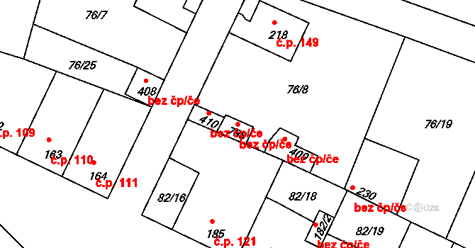 Lázně Toušeň 90516729 na parcele st. 798 v KÚ Lázně Toušeň, Katastrální mapa