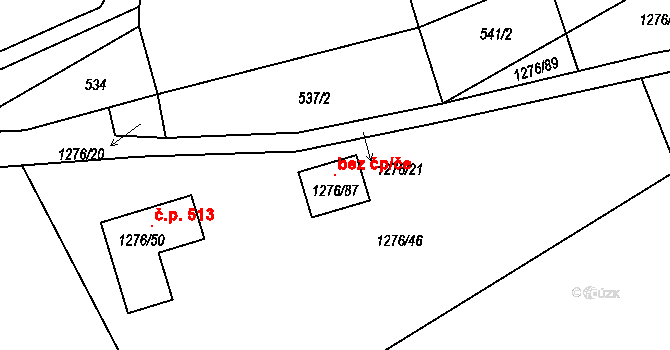 Sedlnice 105352730 na parcele st. 1276/87 v KÚ Sedlnice, Katastrální mapa