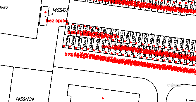 Kosmonosy 39297730 na parcele st. 1453/49 v KÚ Kosmonosy, Katastrální mapa