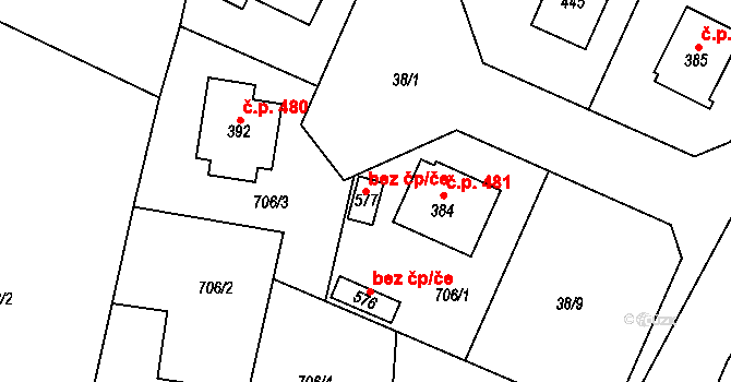 Herálec 104188731 na parcele st. 577 v KÚ Český Herálec, Katastrální mapa
