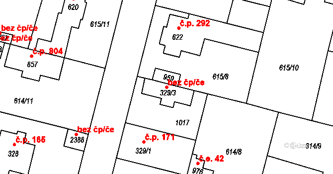 Šestajovice 149816731 na parcele st. 329/3 v KÚ Šestajovice u Prahy, Katastrální mapa