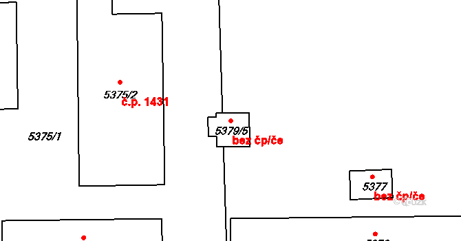 Bzenec 38704731 na parcele st. 5379/5 v KÚ Bzenec, Katastrální mapa