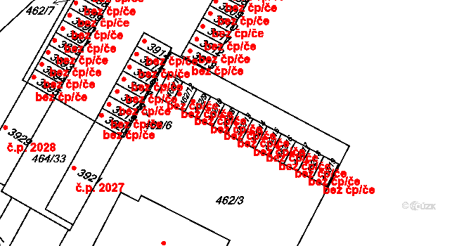 Brno 39479731 na parcele st. 462/13 v KÚ Černá Pole, Katastrální mapa