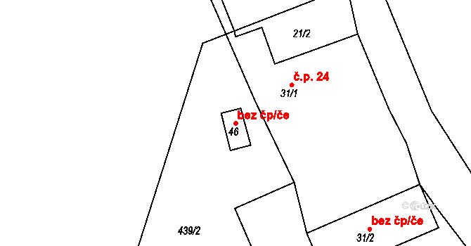 Sobotka 39792731 na parcele st. 46 v KÚ Spyšova, Katastrální mapa